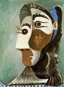 Pablo Picasso Painting - Head of a Woman 6 1962 Pablo Picasso